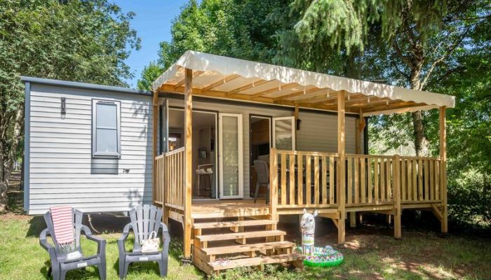 location mobil home camping aveyron