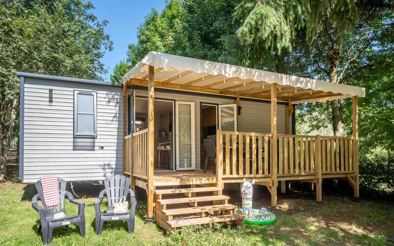 Camping Le Caussanel en Aveyron Ciela Village mobil home