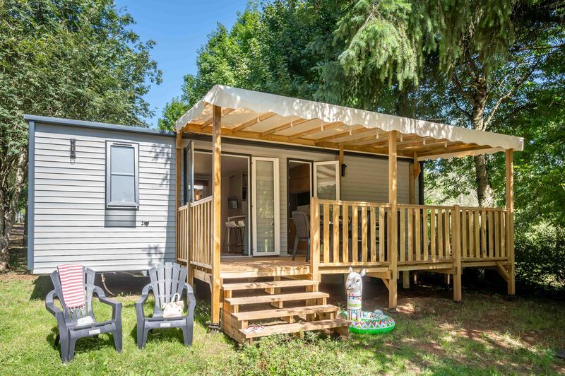 Camping Le Caussanel en Aveyron Ciela Village mobil home